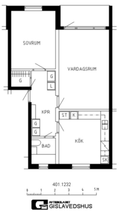2 rums lägenhet i REFTELE