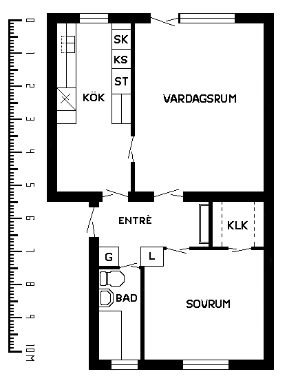 2 rums lägenhet i GULLRINGEN