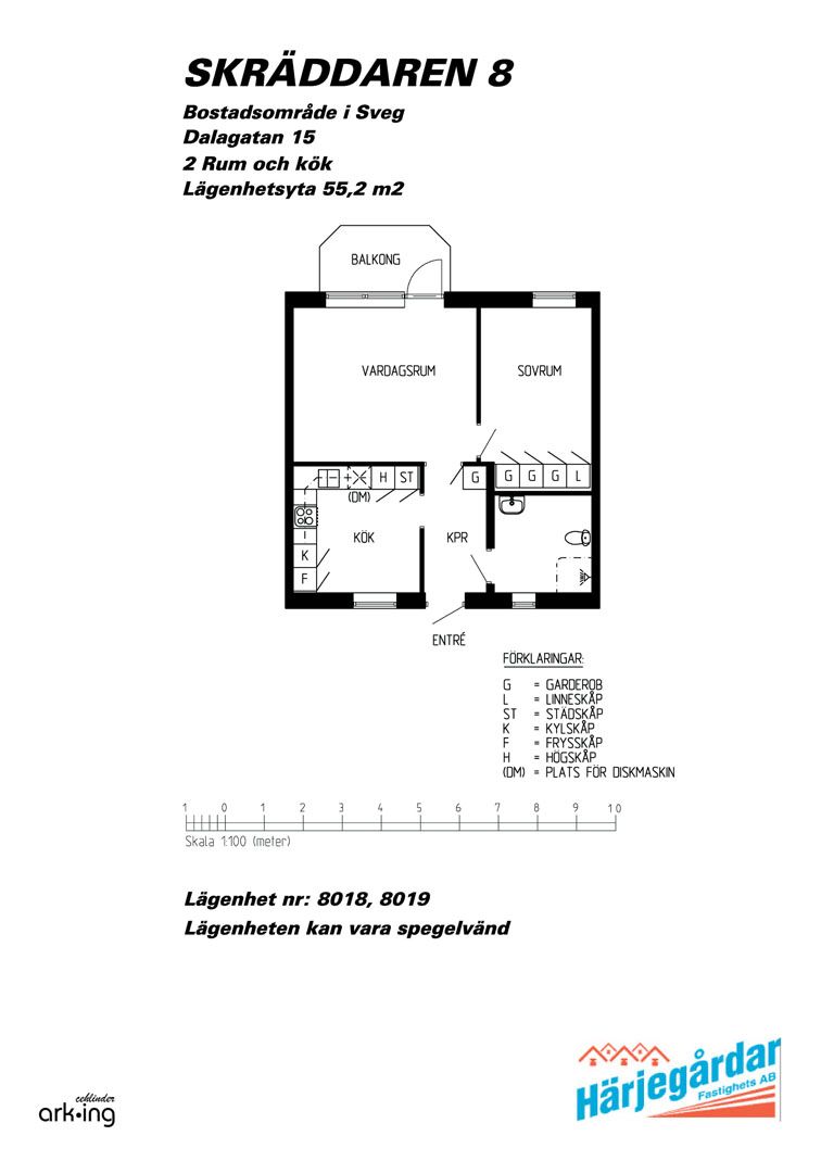 2 rums lägenhet i Sveg