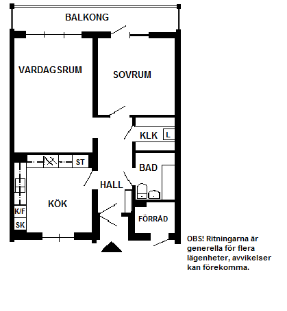 2 rums lägenhet i Tanumshede