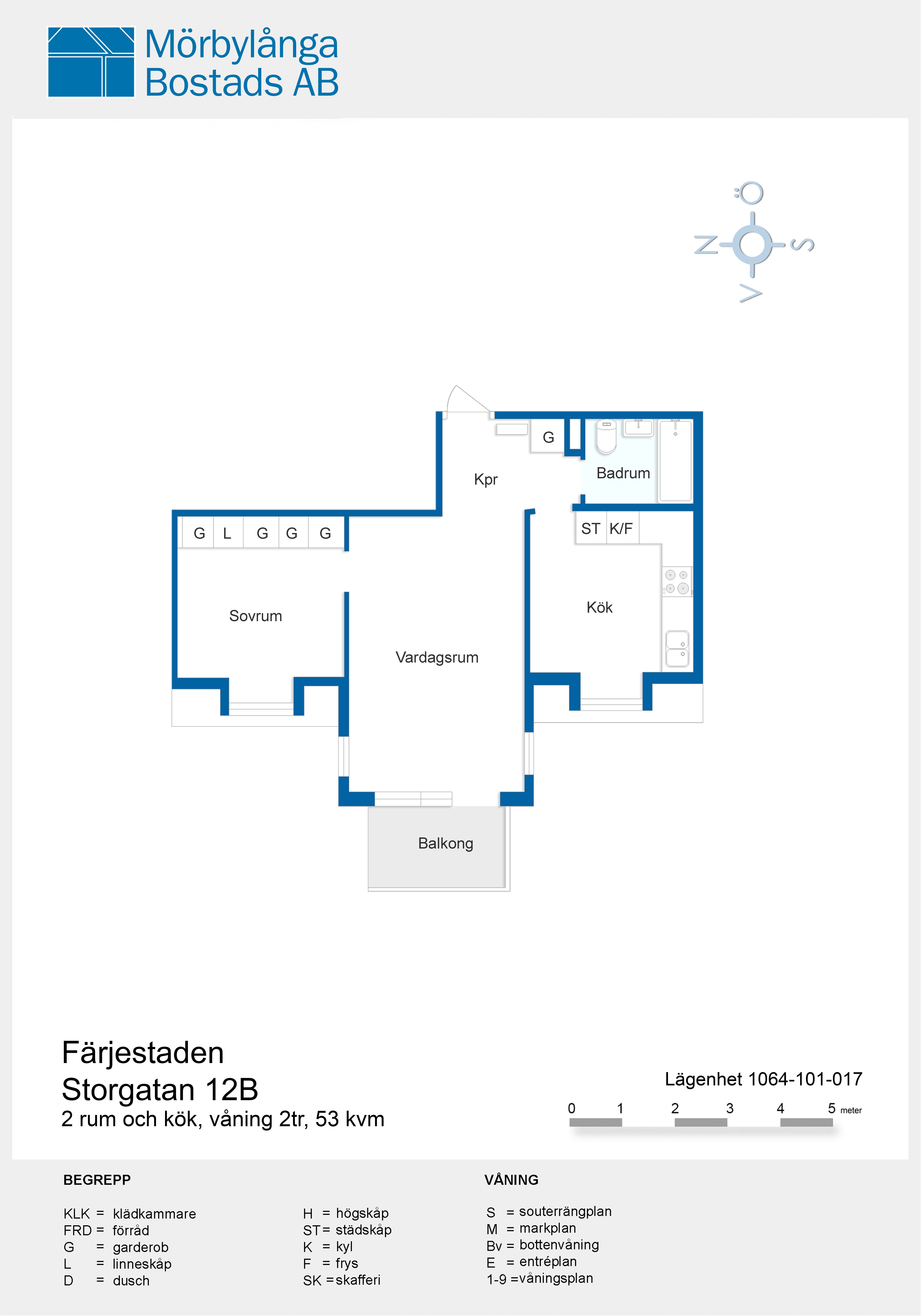 2 rums lägenhet i Färjestaden