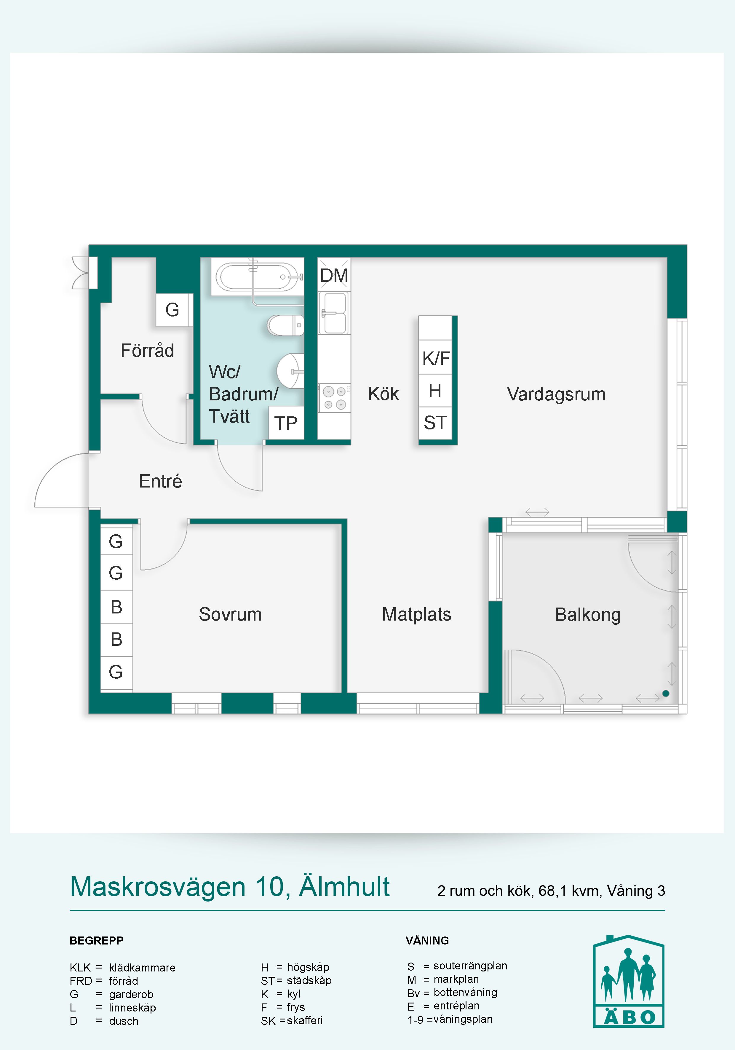 2 rums lägenhet i Älmhult