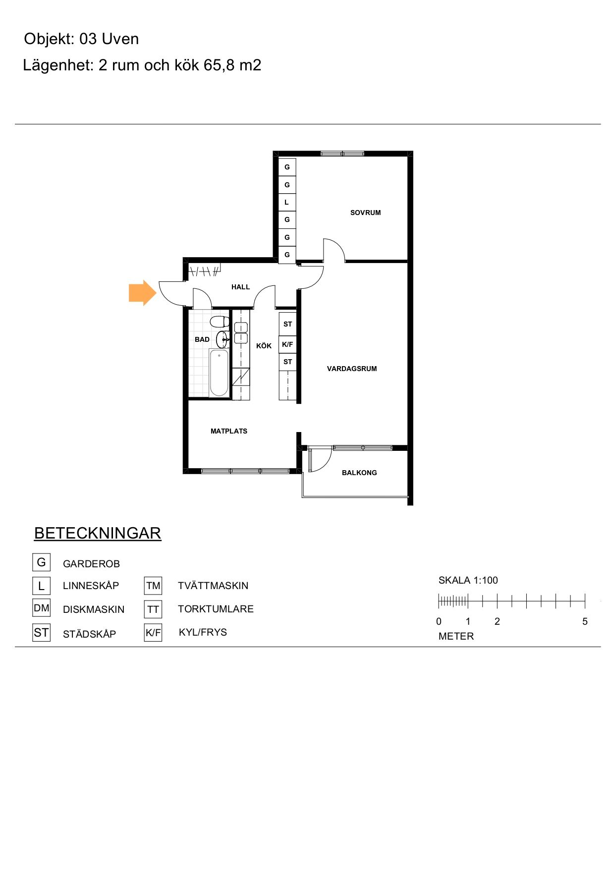 2 rums lägenhet i Ljungby