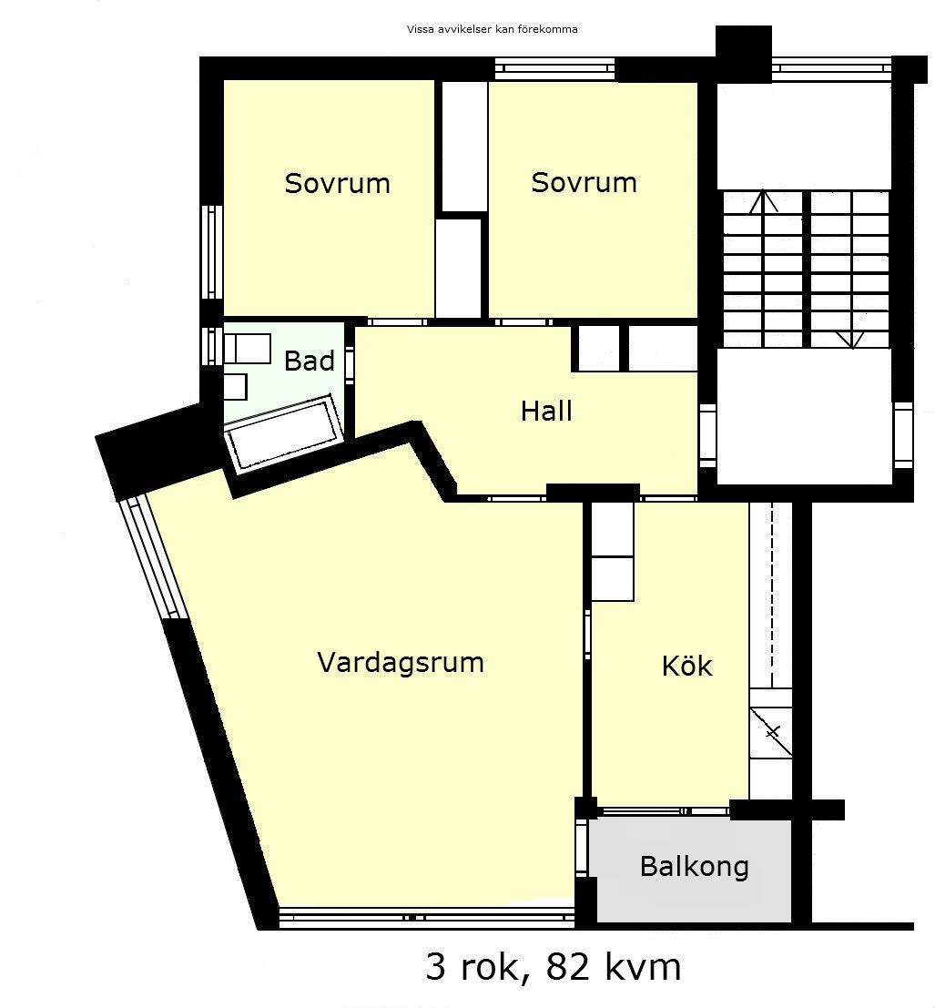 3 rums lägenhet i Trelleborg