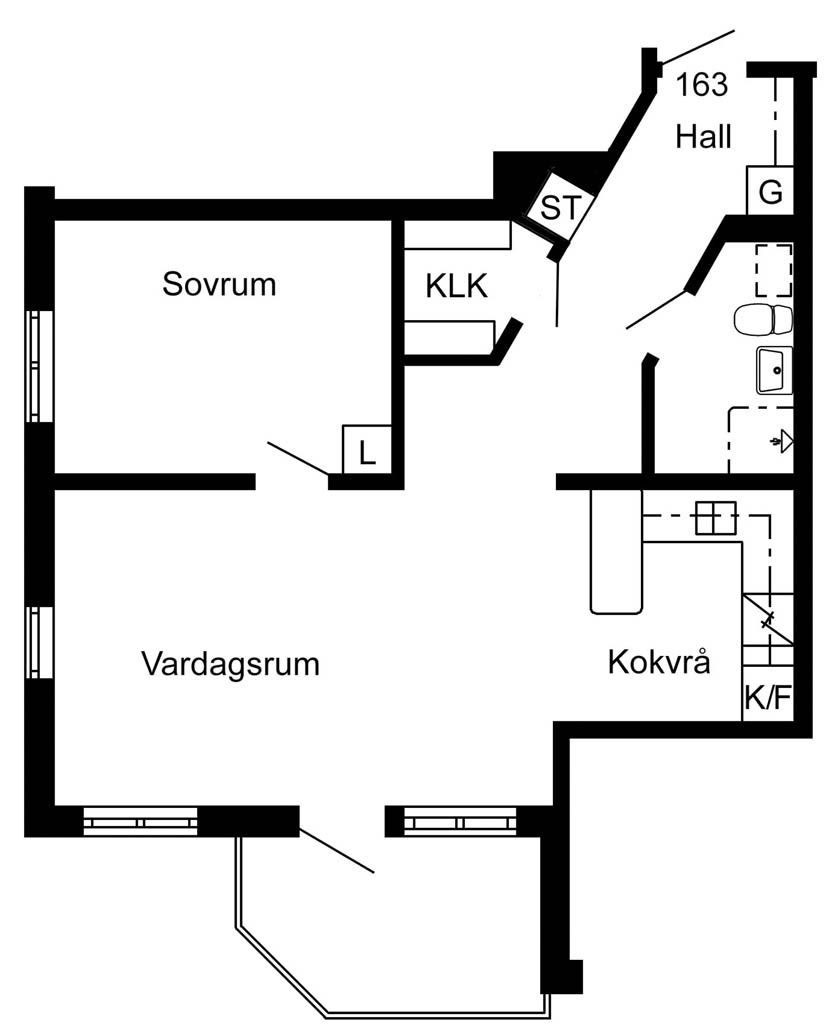 2 rums lägenhet i Ursviken