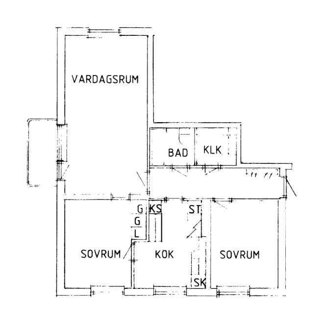 3 rums lägenhet i Färila