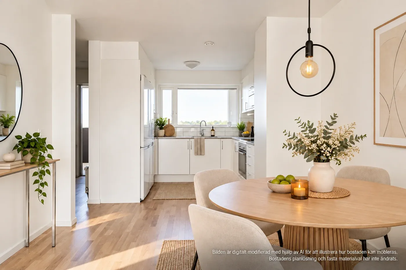 Modern och ljus 3 rok högst upp i huset – nära C4 Shopping