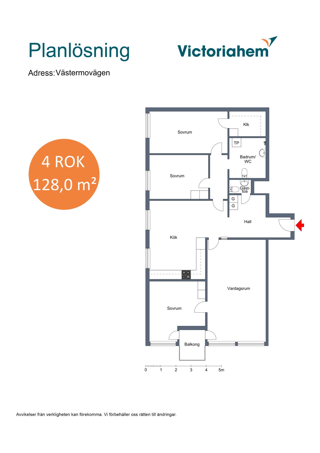 4 rums lägenhet i Arboga