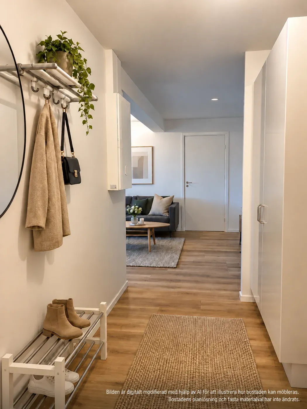 Ljus och modern lägenhet i trygghetsboende med naturnära läge