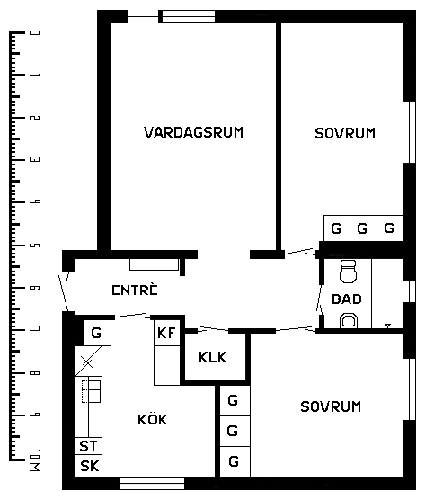 3 rums lägenhet i VIMMERBY