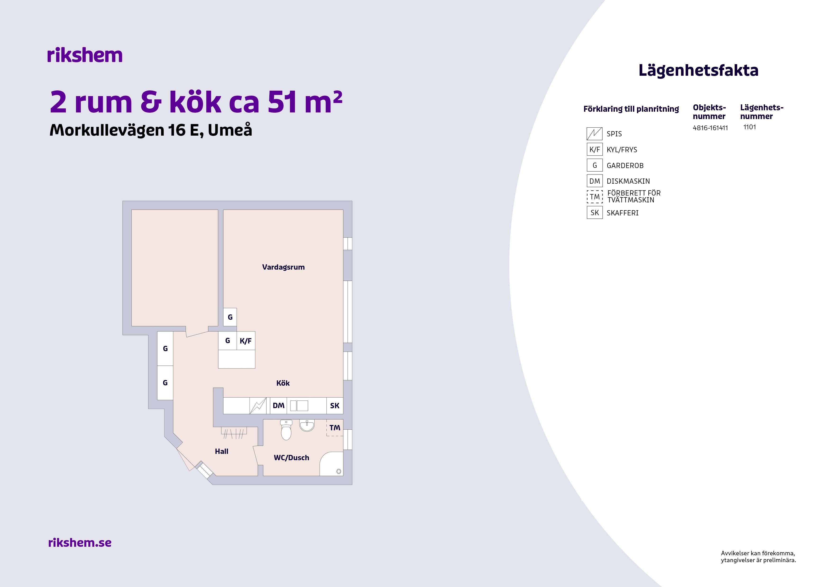 2 rums lägenhet i Umeå 