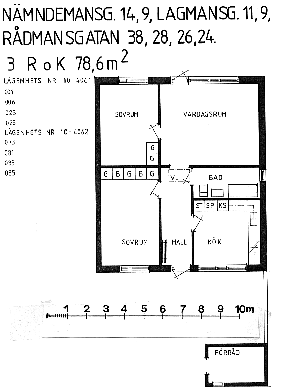 3 rums lägenhet i SKENE
