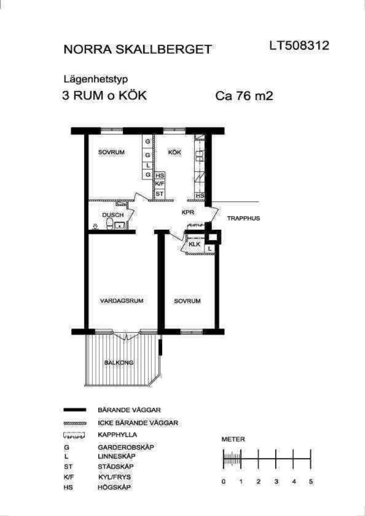 3 rum och kök