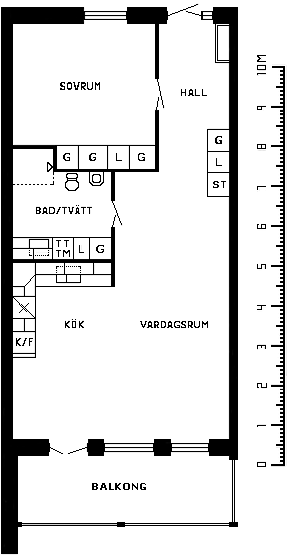 2 rums lägenhet i STOREBRO