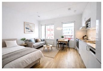 1 rums lägenhet i Lund