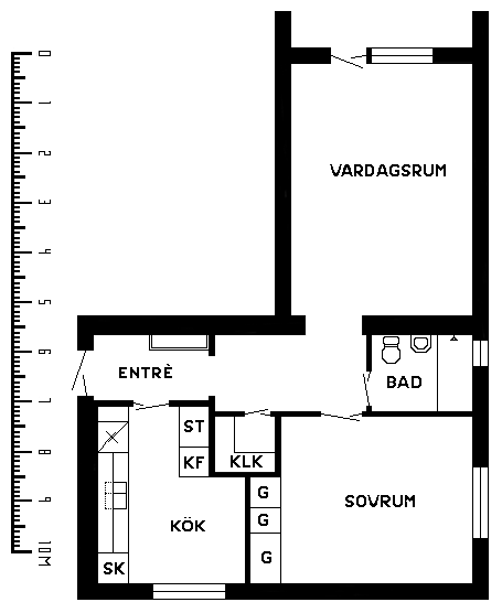2 rums lägenhet i VIMMERBY