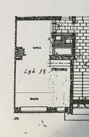 1 rum lägenhet med kokvrå på 41m2