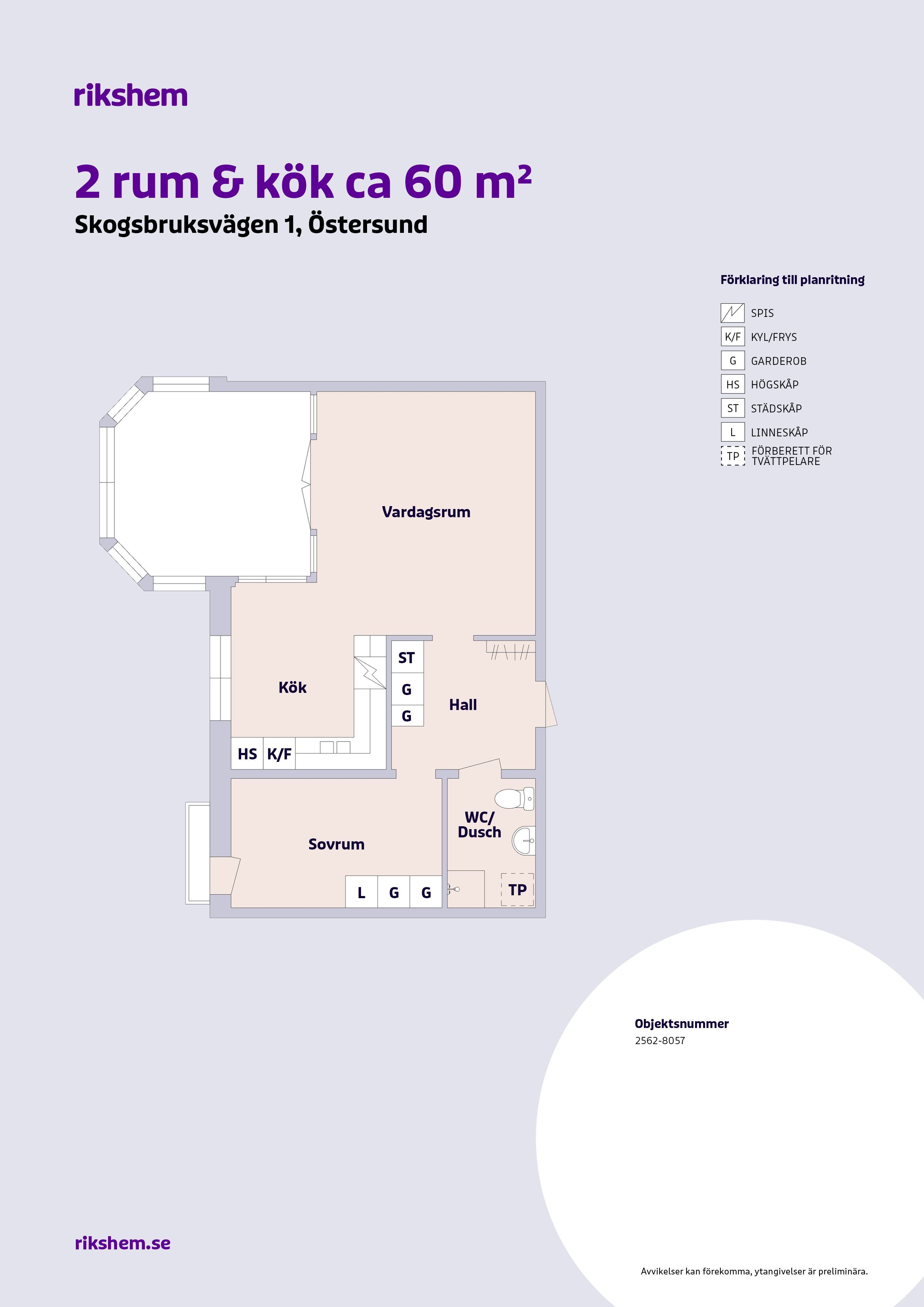 2 rums lägenhet i Östersund 