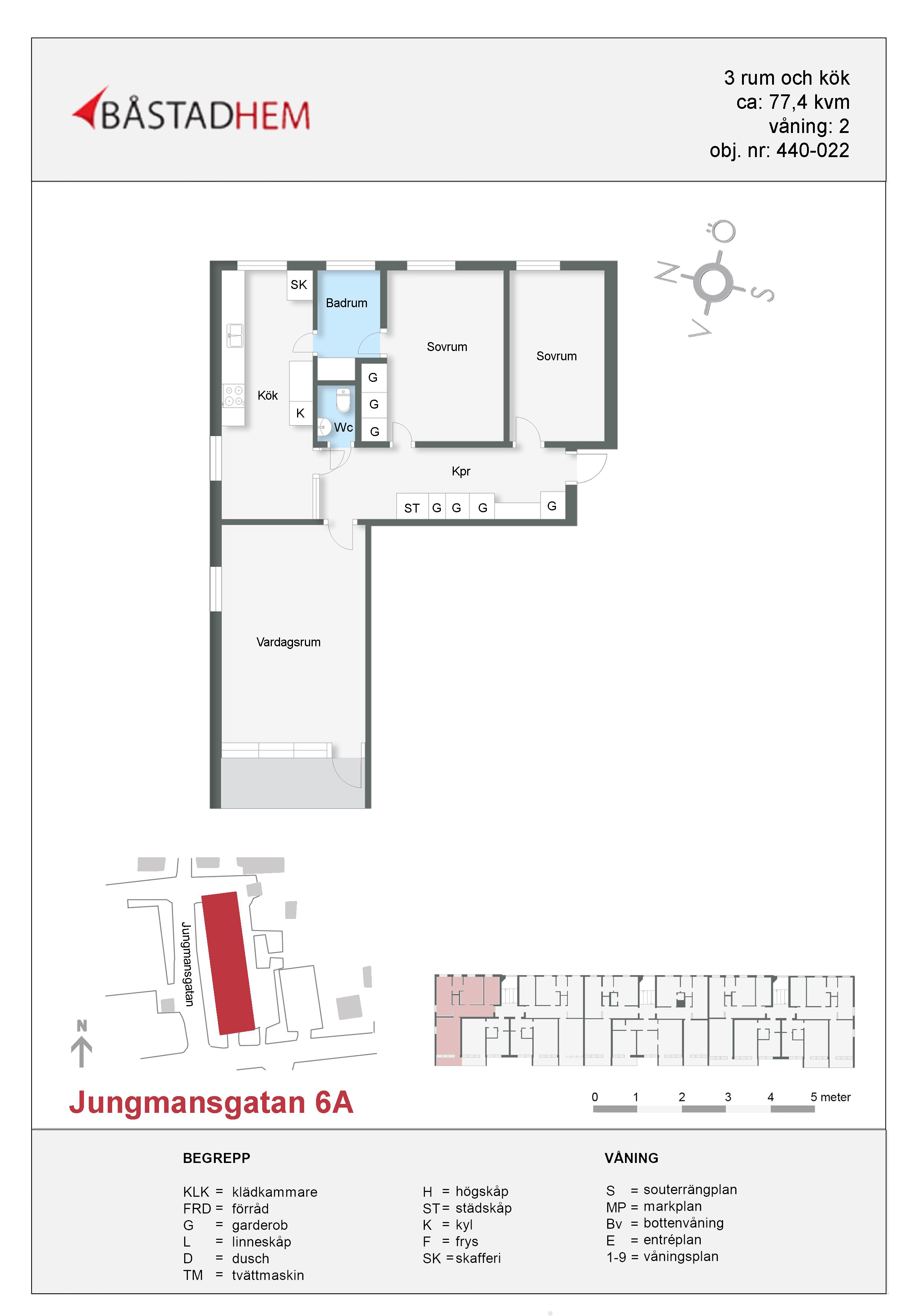 3 rums lägenhet i Torekov