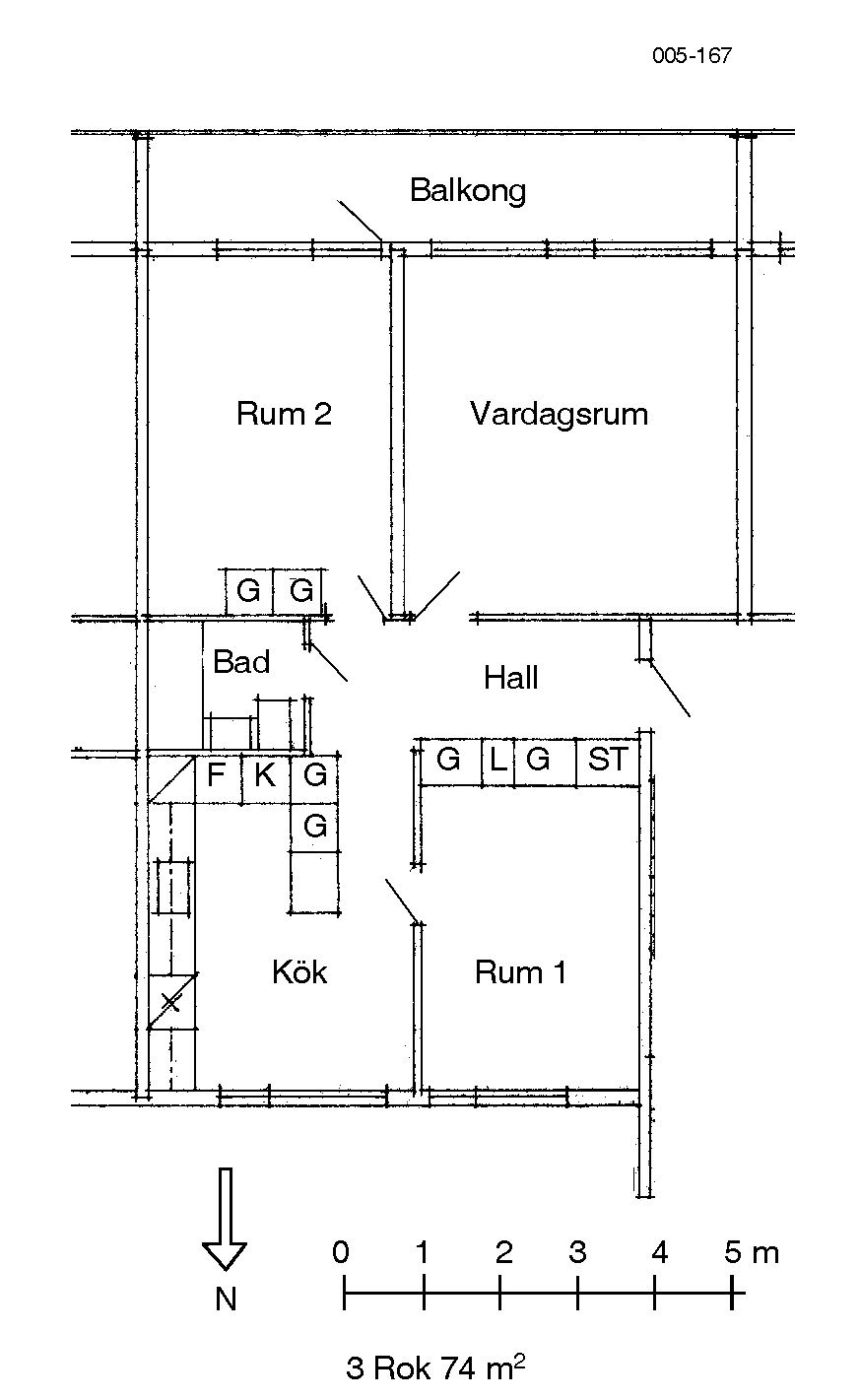 3 rums lägenhet i Vetlanda