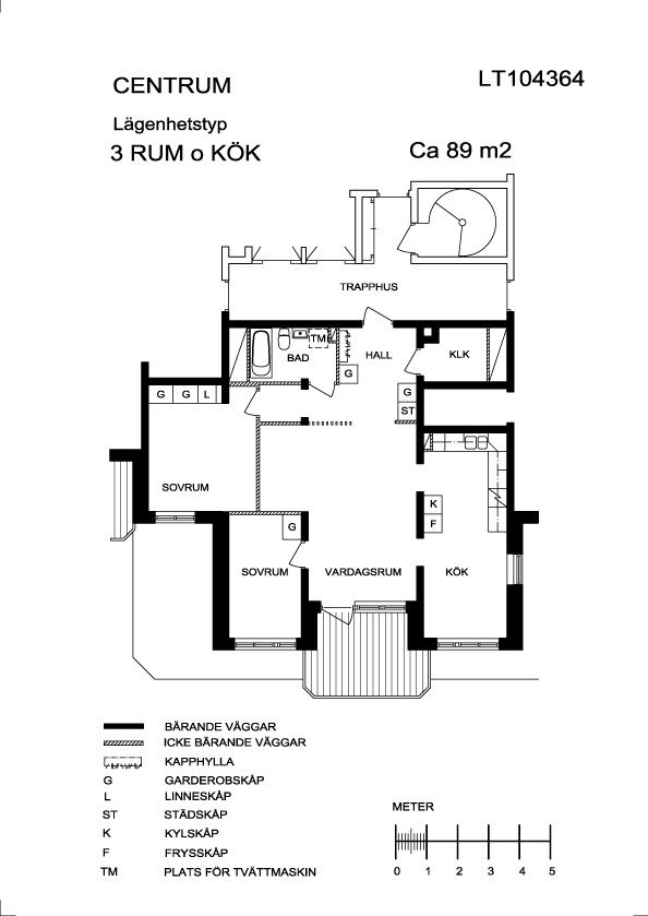 3 rum och kök