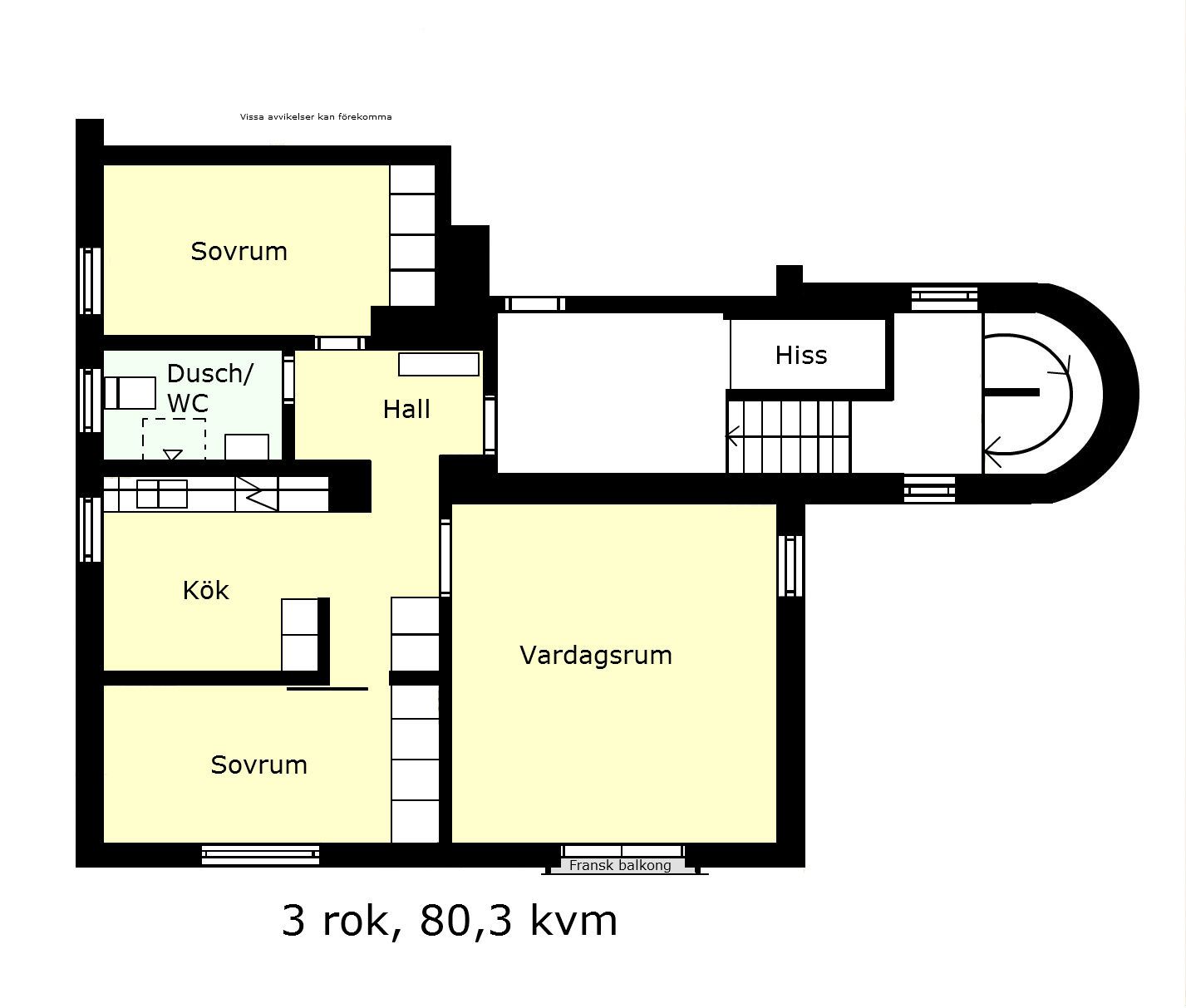 3 rums lägenhet i Trelleborg