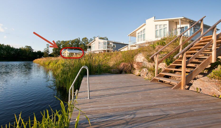 Bo på Svedens Udde med ett fint och strandnära läge direkt intill Gavleån 