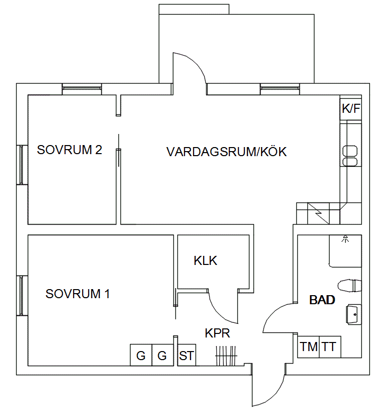 3 rums lägenhet i SÖDERHAMN
