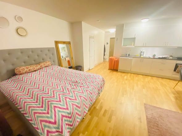 Furnished Apartment with Large Balcony for Rent in Barkarbystaden
