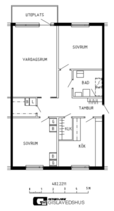 3 rums lägenhet i REFTELE