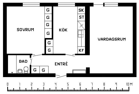 2 rums lägenhet i VIMMERBY