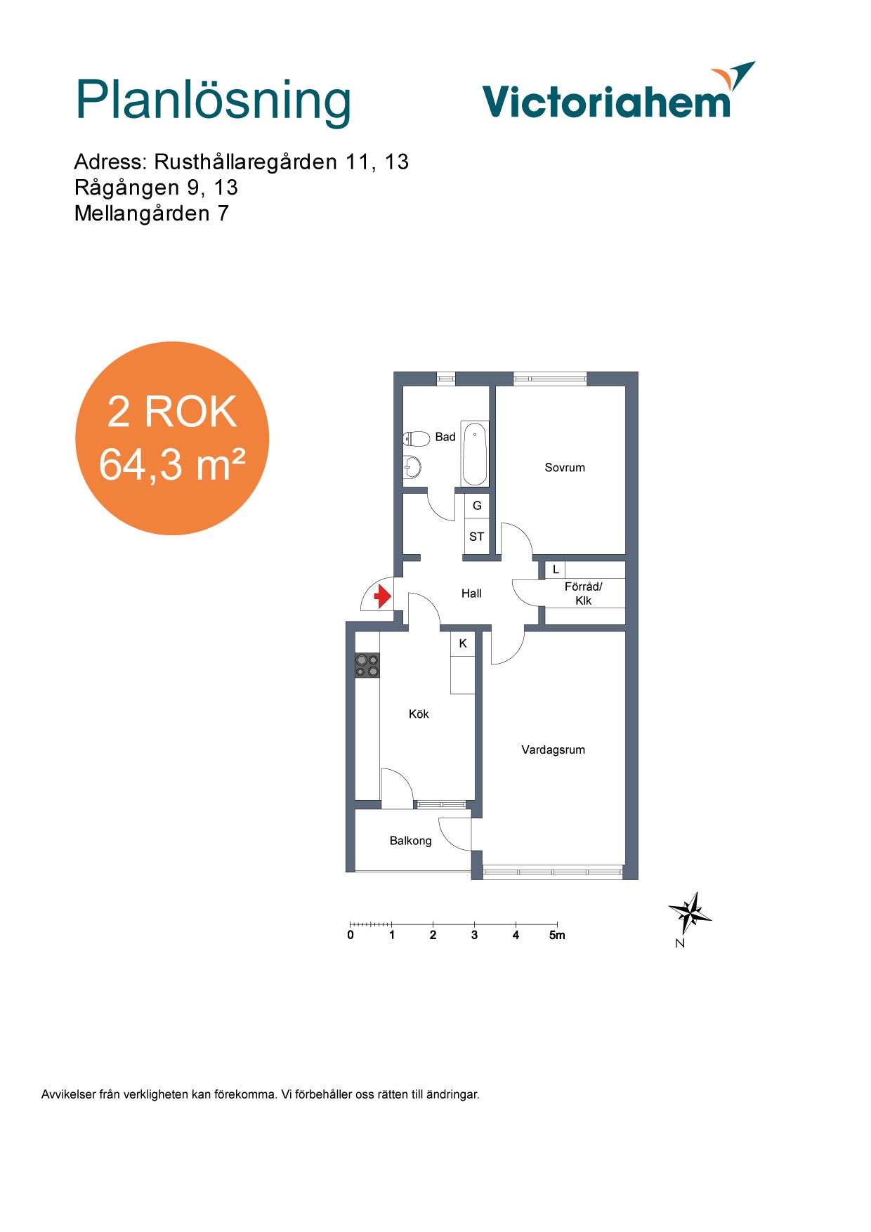 2 rums lägenhet i Linköping