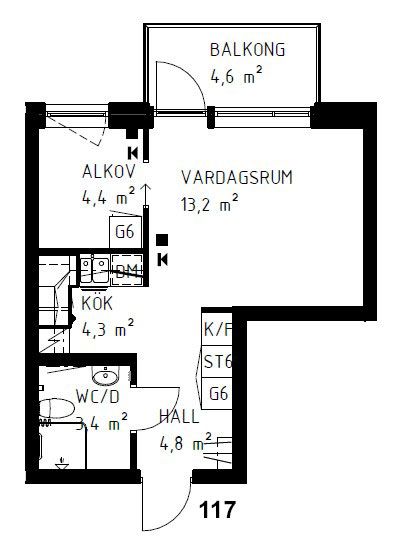 2 rums lägenhet i Skellefteå