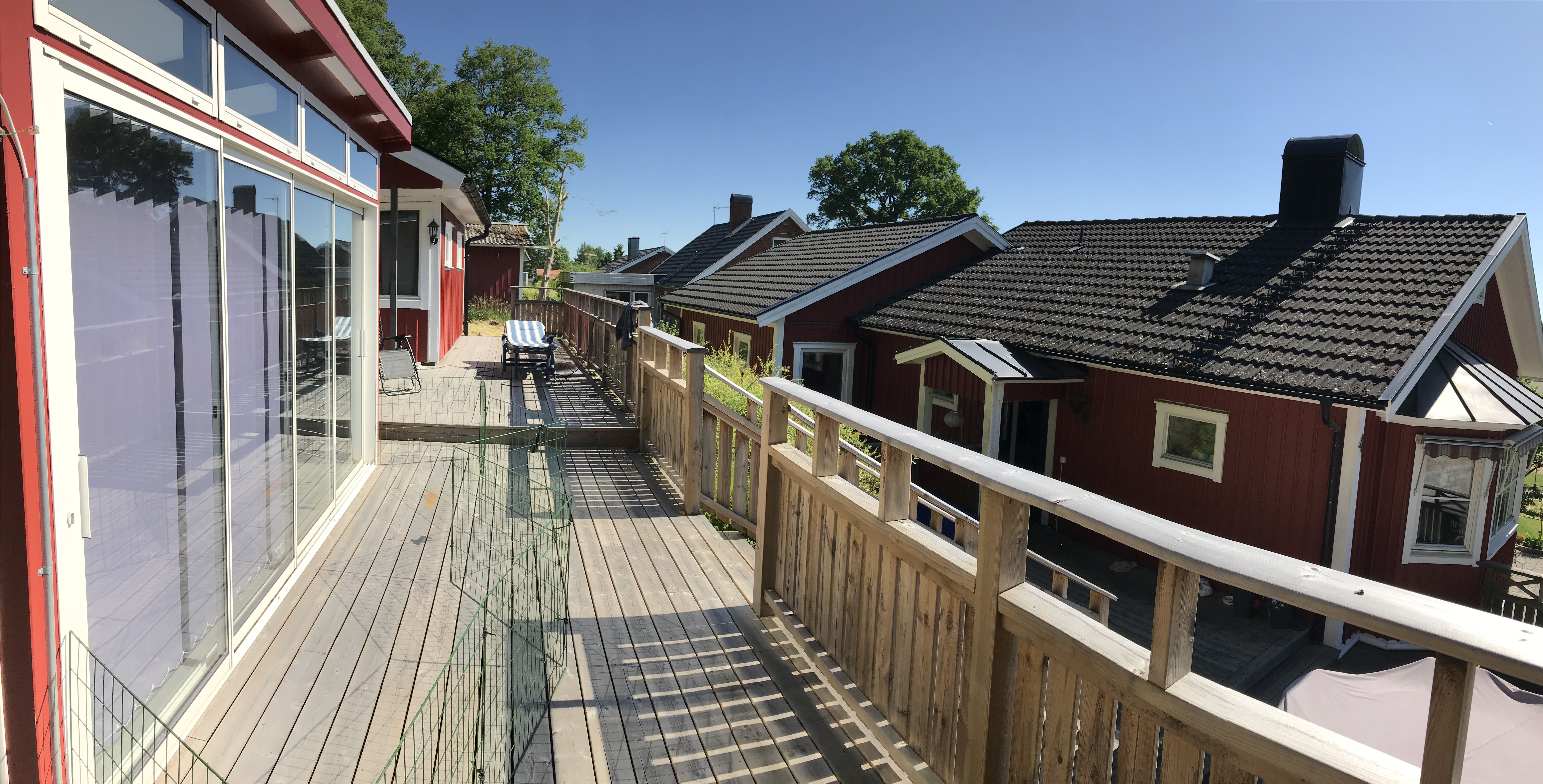 Delat boende i villa utanför Kungälv, norr om Göteborg