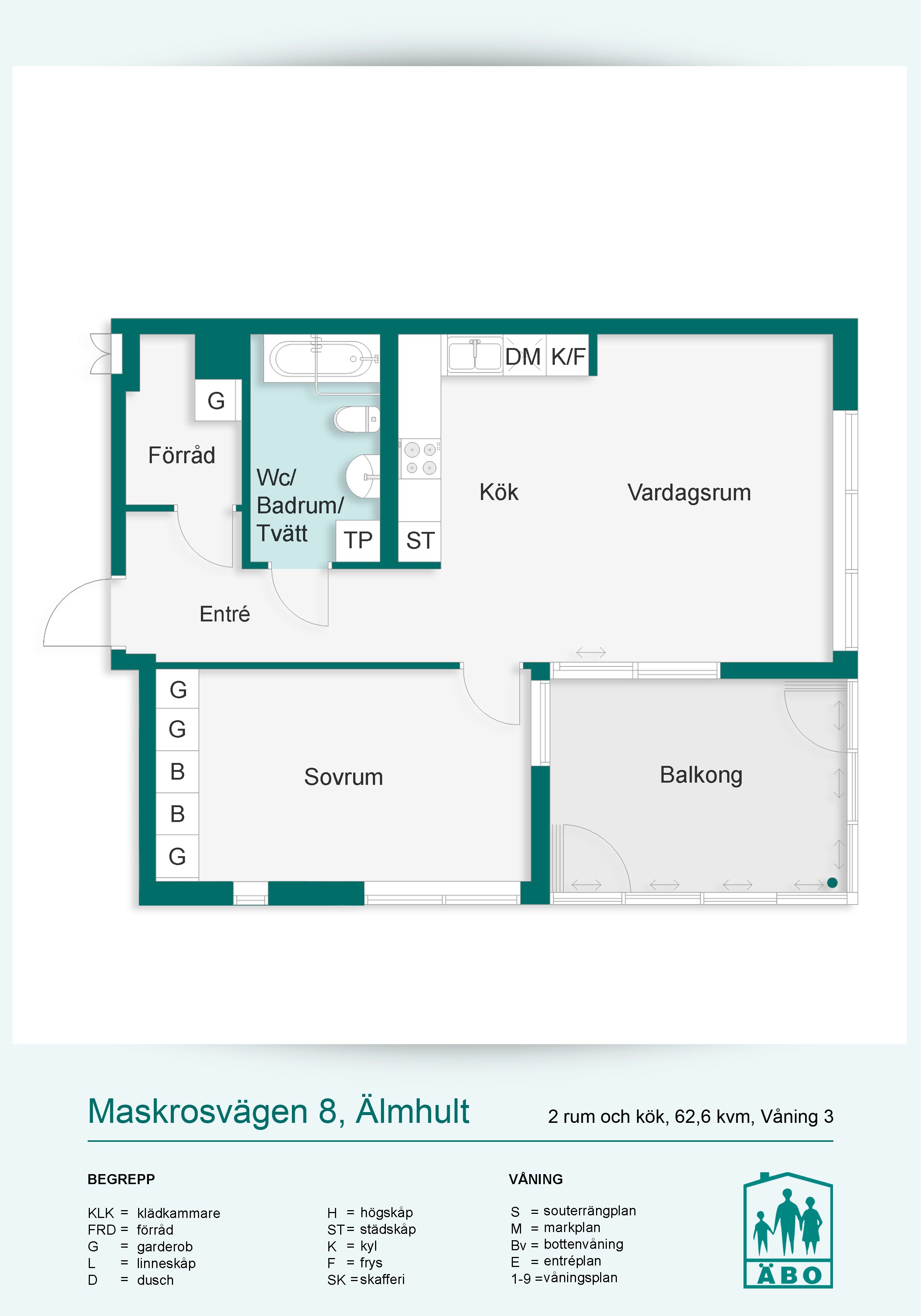 2 rums lägenhet i Älmhult