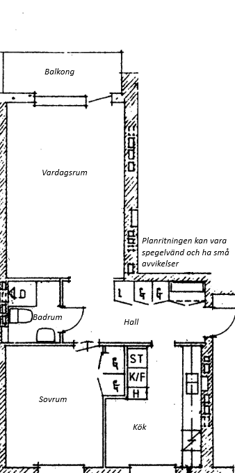 2 rums lägenhet i Nybro