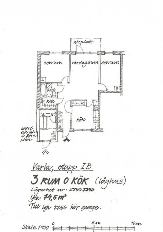 3 rums lägenhet i Kungsbacka