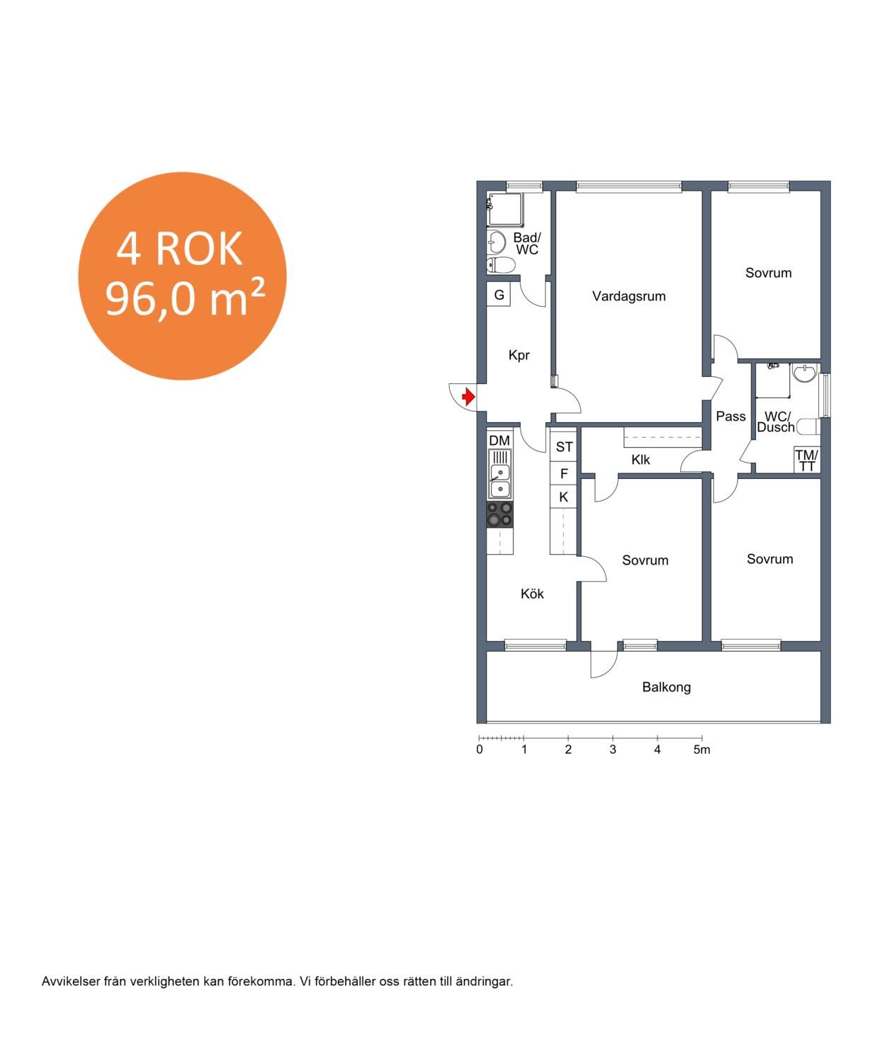 4 rums lägenhet i Eskilstuna