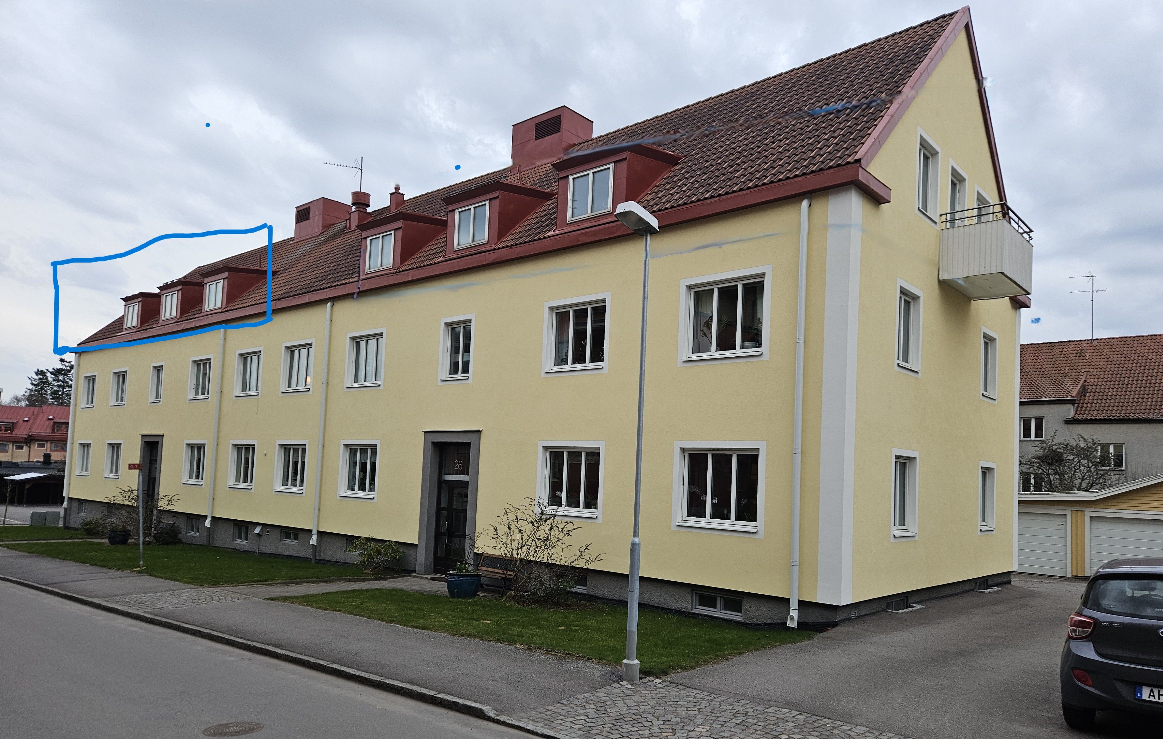 Stor lägenhet i mindre fastighet Trängområdet/Kanberget Linköping
