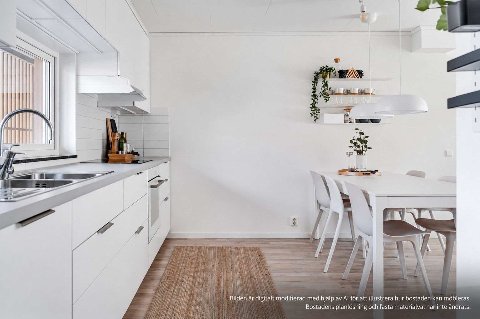 Välplanerad 3 rok i markplan med uteplats