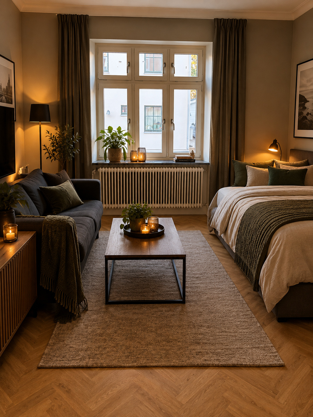 Totalrenoverad 1 rums lägenhet på 1 våning i Egnahemsområdet i Ystad.