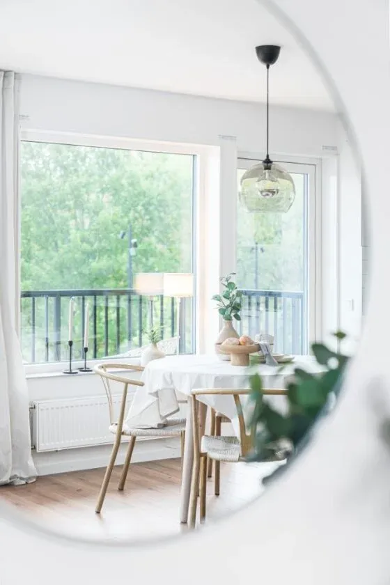 Ljus och yteffektiv 4 rok med balkong i norr/österläge
