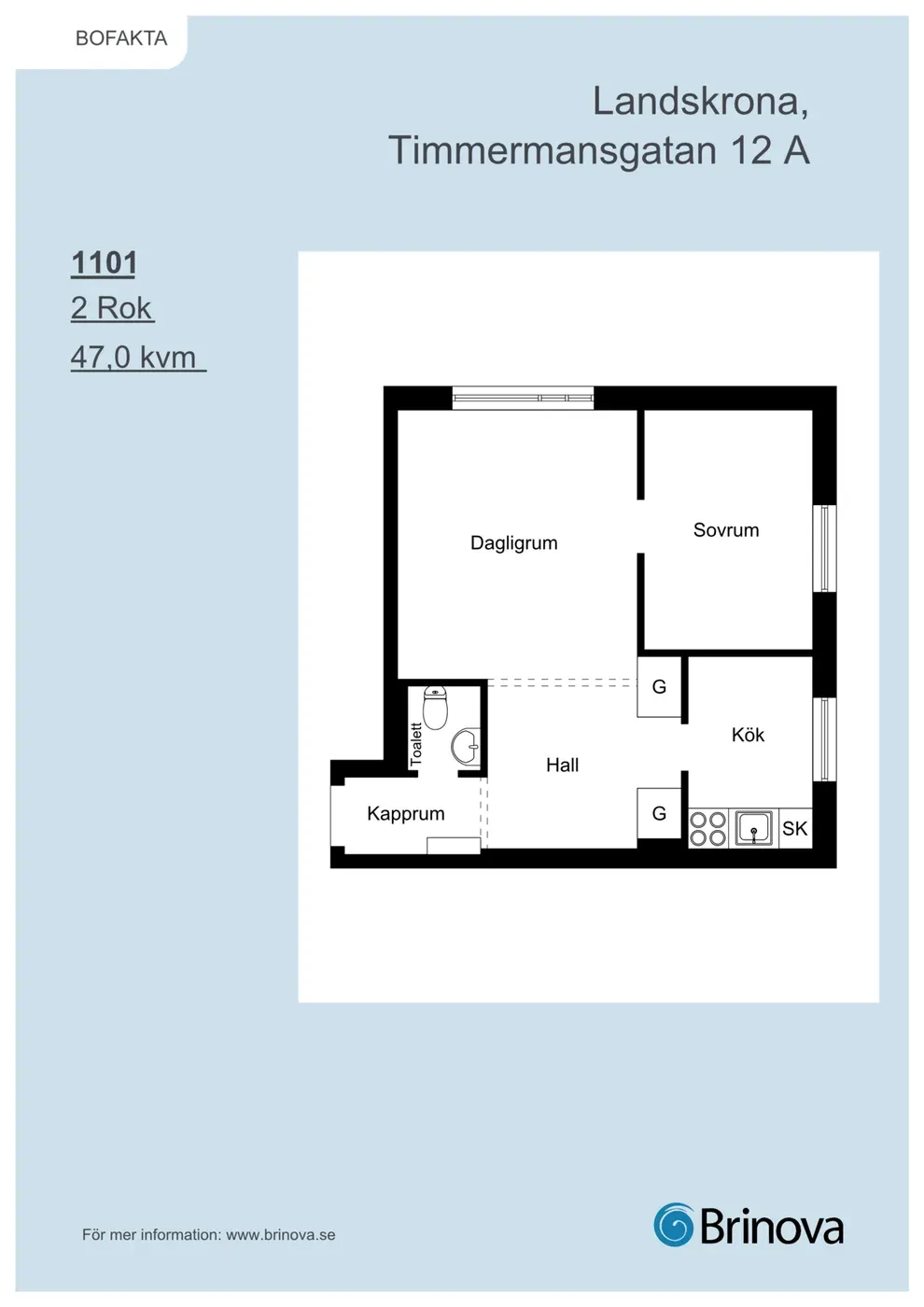 Välplanerad 2 rok med modern standard