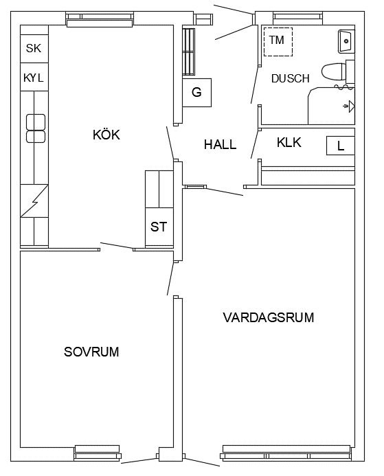 2 rums lägenhet i LJUSNE