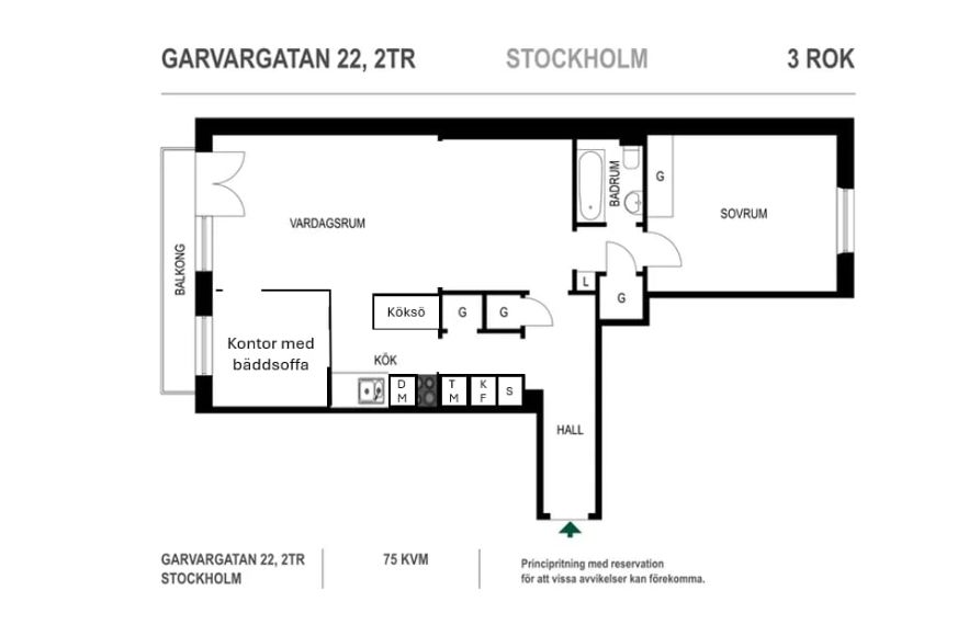 Kungsholmen - 3rok - 3mån - 27.600kr/mån