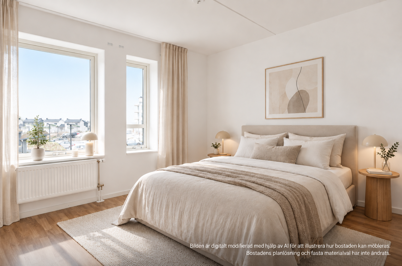 Modern och ljus 3 rok högst upp i huset – nära C4 Shopping