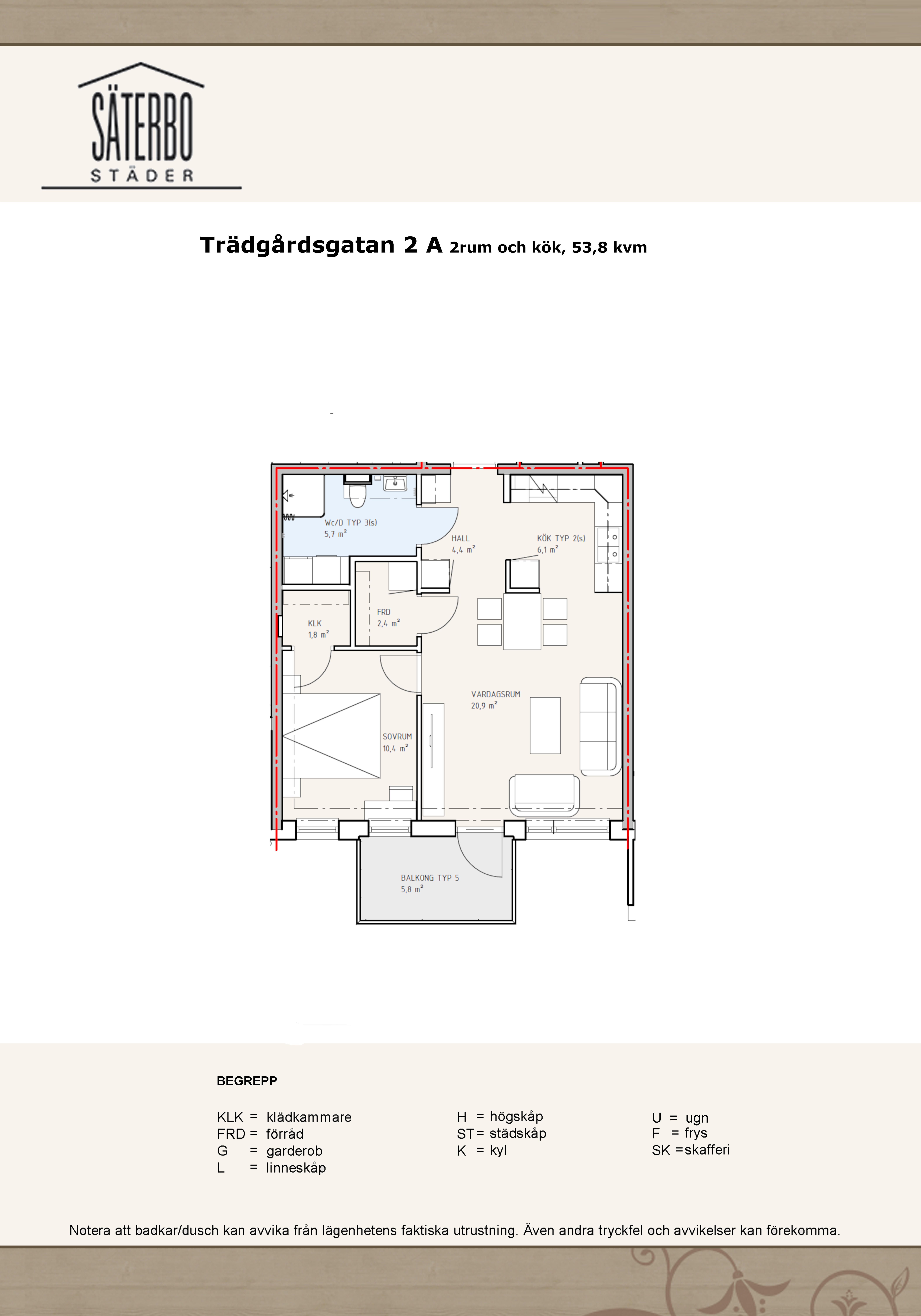 2 rums lägenhet i Säter