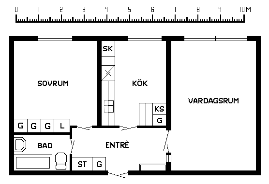 2 rums lägenhet i GULLRINGEN