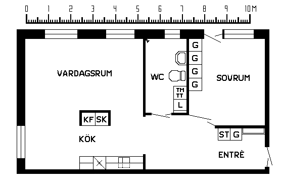 2 rums lägenhet i SÖDRA VI