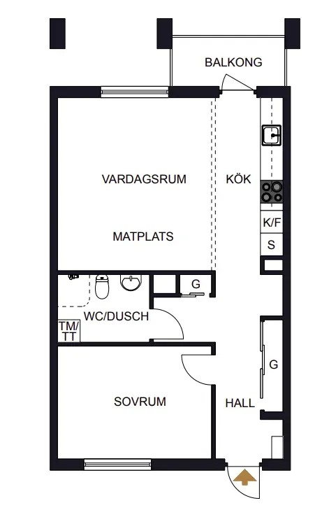 Modern bostad på attraktiva Ringstorp